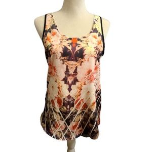 EUC Lush Multicolor Loose Tank Blouse Size S